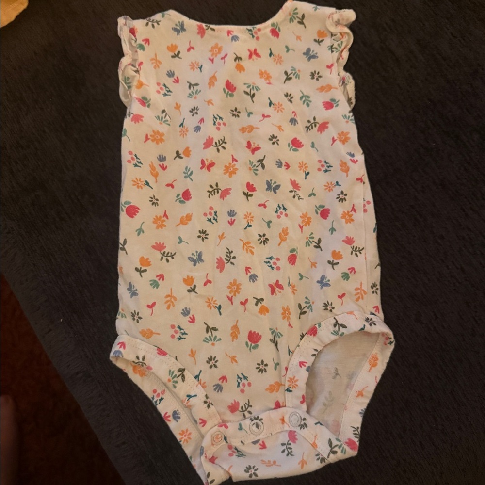 Carter's Multicolor Floral Baby Romper